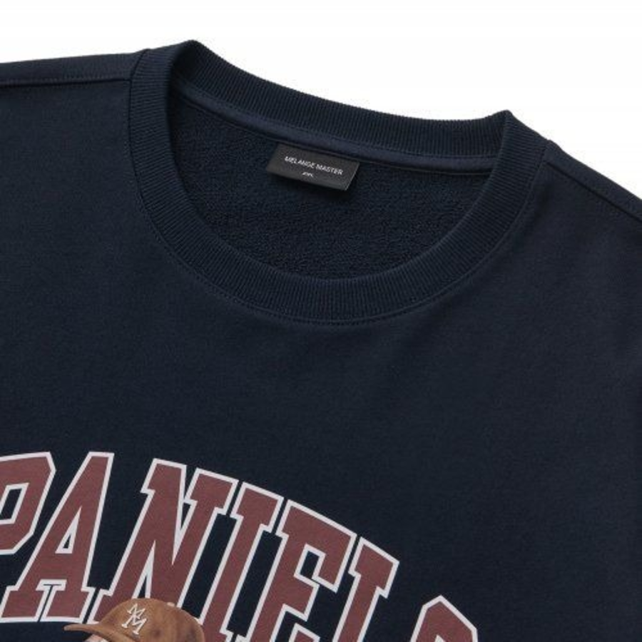 Melange Master Spaniel Over Fit Sweatshirt – Navy