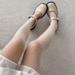 Свободный размер-Белый-Колготки