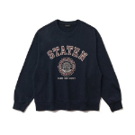 Melange Master Staten Emblem Oversized Sweatshirt – Navy