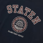 Melange Master Staten Emblem Oversized Sweatshirt – Navy