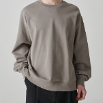 Musinsa Standard Flat Terry Raw Edge Cutting Oversized Sweatshirt – Beige
