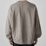 Musinsa Standard Flat Terry Raw Edge Cutting Oversized Sweatshirt – Beige