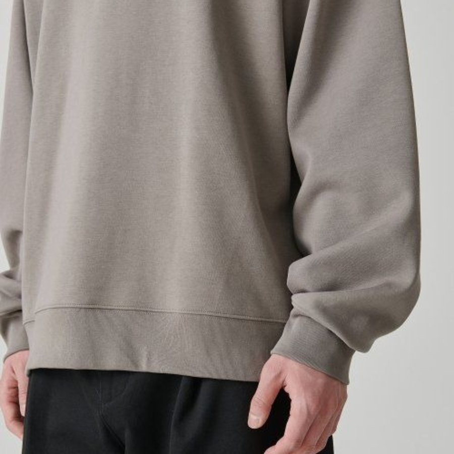 Musinsa Standard Flat Terry Raw Edge Cutting Oversized Sweatshirt – Beige