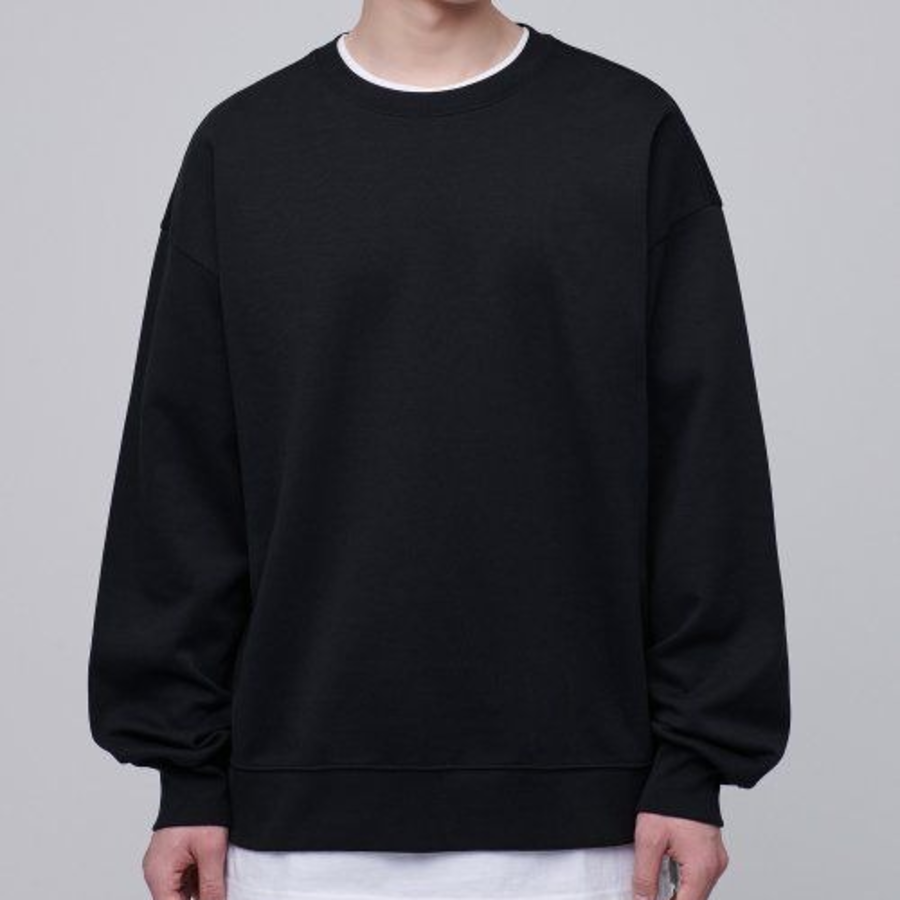 Musinsa Standard Flat Terry Oversized Sweatshirt – Black