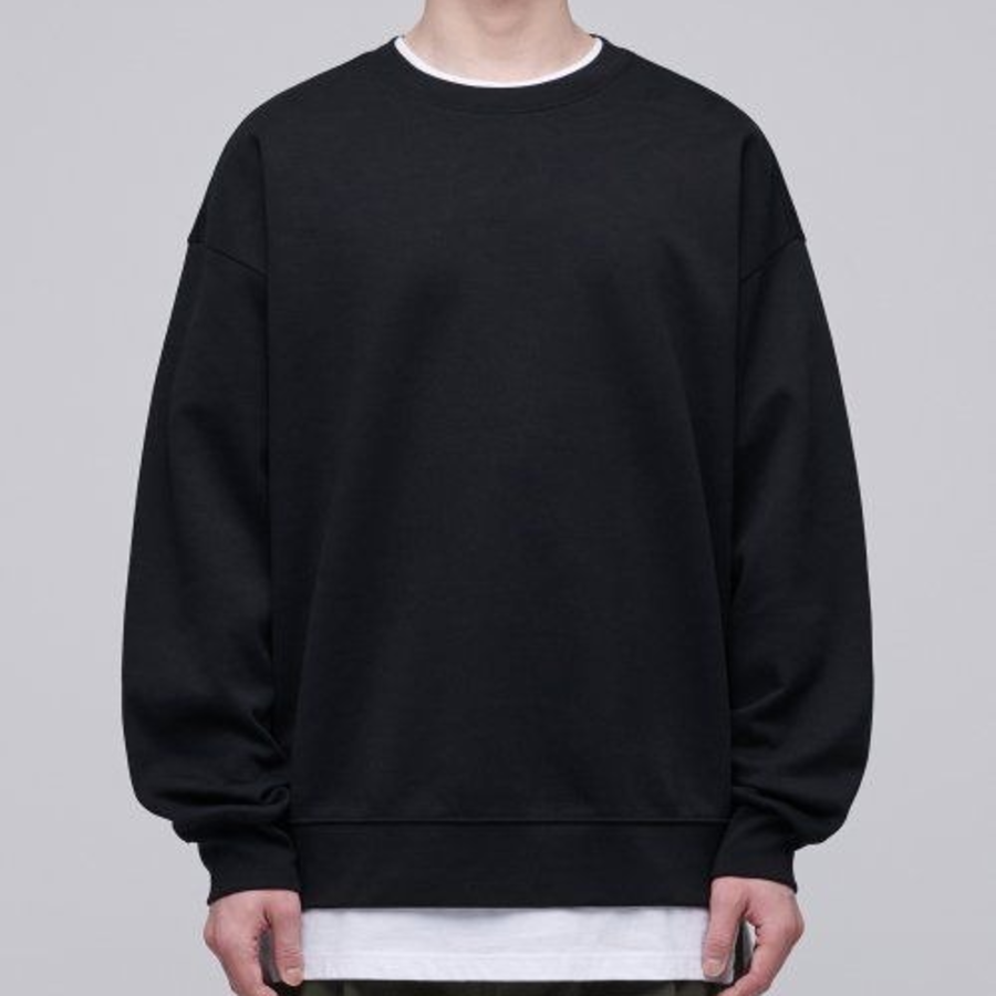 Musinsa Standard Flat Terry Oversized Sweatshirt – Black