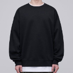 Musinsa Standard Flat Terry Oversized Sweatshirt – Black