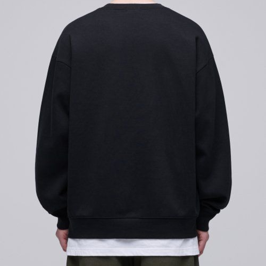 Musinsa Standard Flat Terry Oversized Sweatshirt – Black