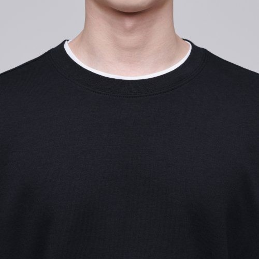 Musinsa Standard Flat Terry Oversized Sweatshirt – Black