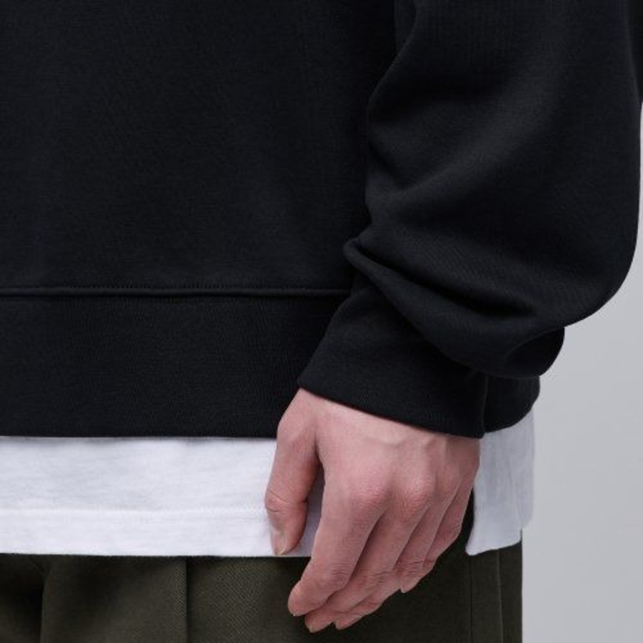 Musinsa Standard Flat Terry Oversized Sweatshirt – Black