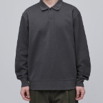 Musinsa Standard Flat Terry Relax Fit Collared Sweatshirt – Gunmetal