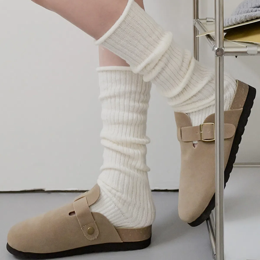 Уютные хлопковые лего-гетры в рубчик — тёплый must-have для зимнего сезона