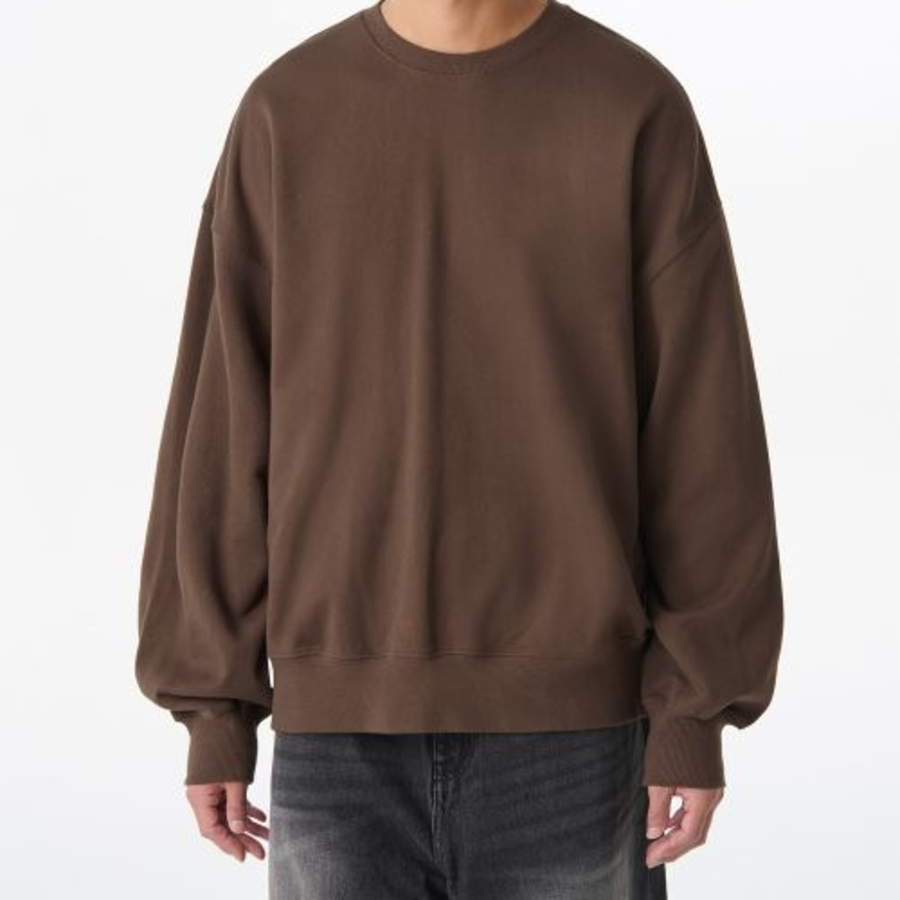 Musinsa Standard Loose Balloon Sweatshirt – Brown