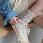 Набор из 5 пар прозрачных носков с кружевом и фестонами — лёгкость, женственность и разнообразие каждый день