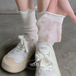 Набор из 5 пар прозрачных носков с кружевом и фестонами — лёгкость, женственность и разнообразие каждый день