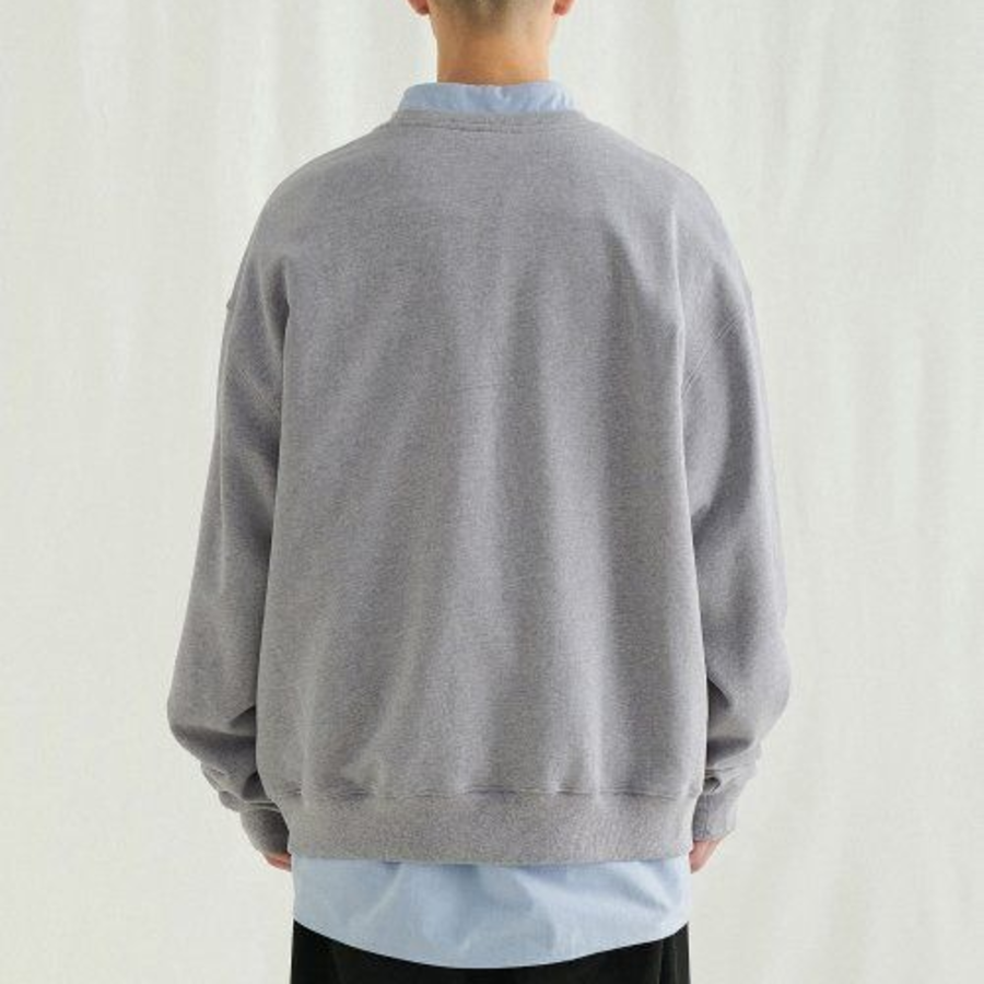 Melange Master Liberty Island Oversized Sweatshirt – Grey