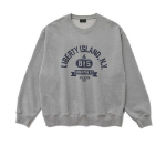 Melange Master Liberty Island Oversized Sweatshirt – Grey