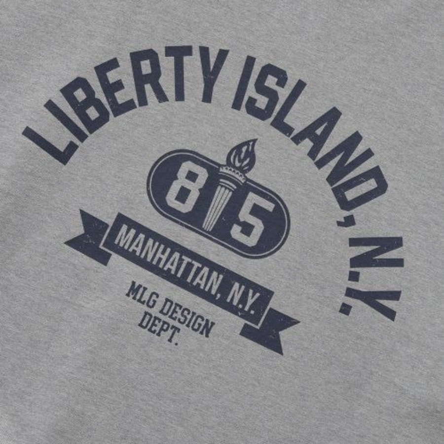 Melange Master Liberty Island Oversized Sweatshirt – Grey