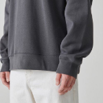 Musinsa Standard Flat Terry Raw Edge Cutting Oversized Sweatshirt – Gunmetal