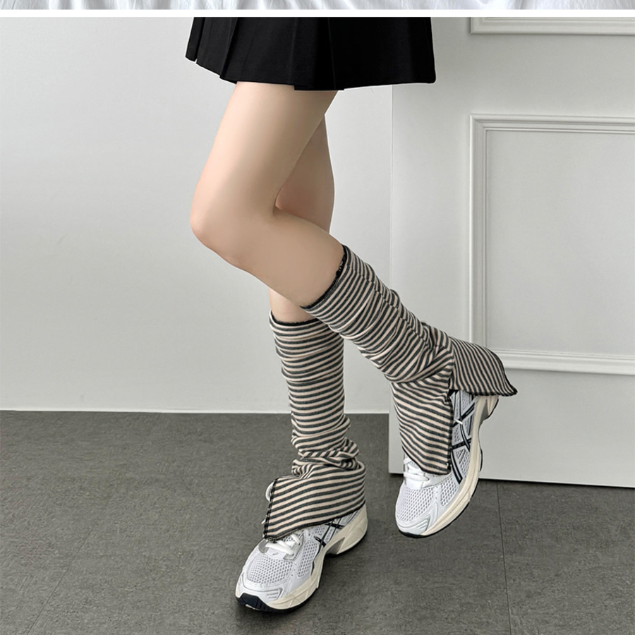 Jay полосатые легвармеры с разрезом — ретро-стиль и уют в духе