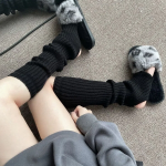 Зимние вязаные легвармеры с петлёй — уют и тепло для холодного сезона