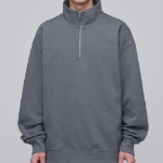 Musinsa Standard Oversized Half-Zip Sweatshirt – Grey