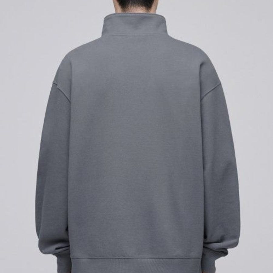 Musinsa Standard Oversized Half-Zip Sweatshirt – Grey