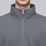 Musinsa Standard Oversized Half-Zip Sweatshirt – Grey