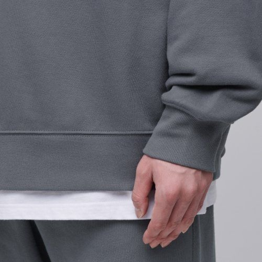 Musinsa Standard Oversized Half-Zip Sweatshirt – Grey