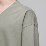 Musinsa Standard Oversized V-Neck Sweatshirt – Pistachio