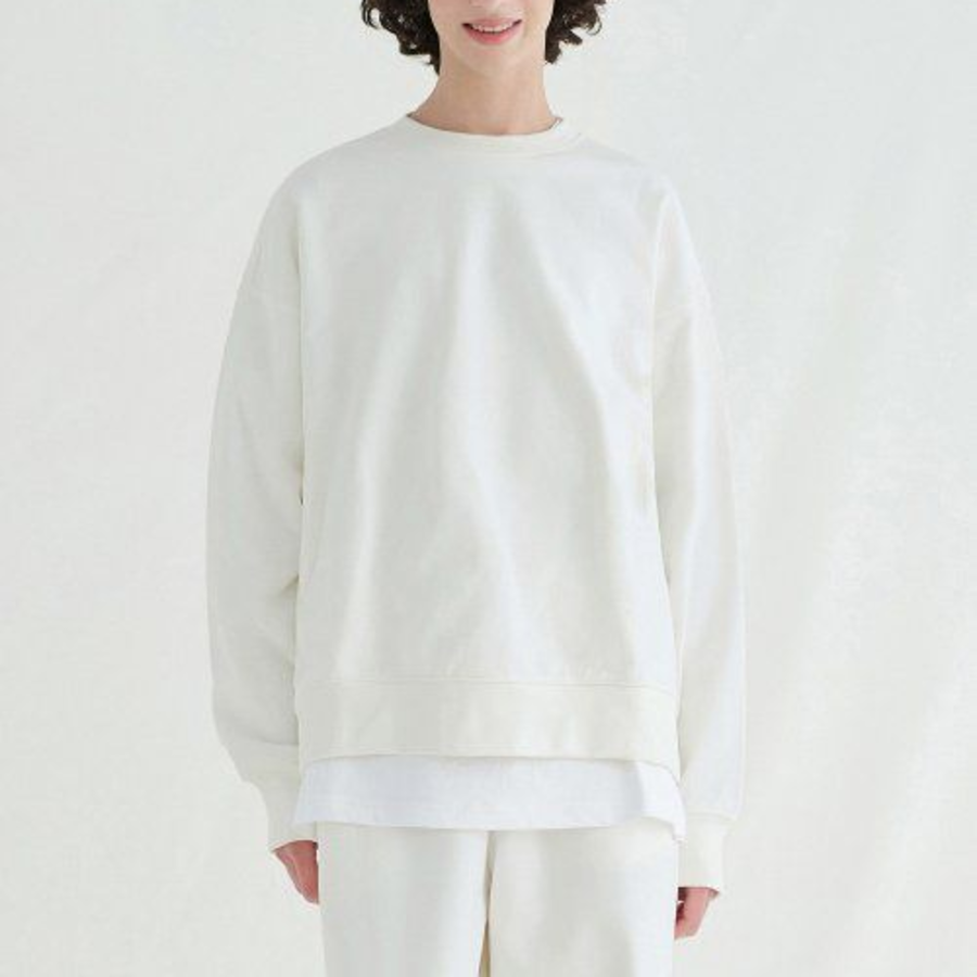 Melange Master Oversized Sweatshirt – Cream