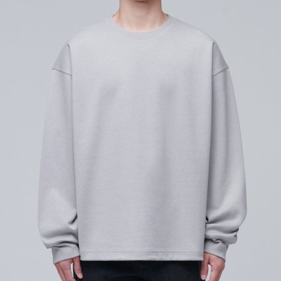 Musinsa Standard Flat Terry Oversized String Sweatshirt – Grey