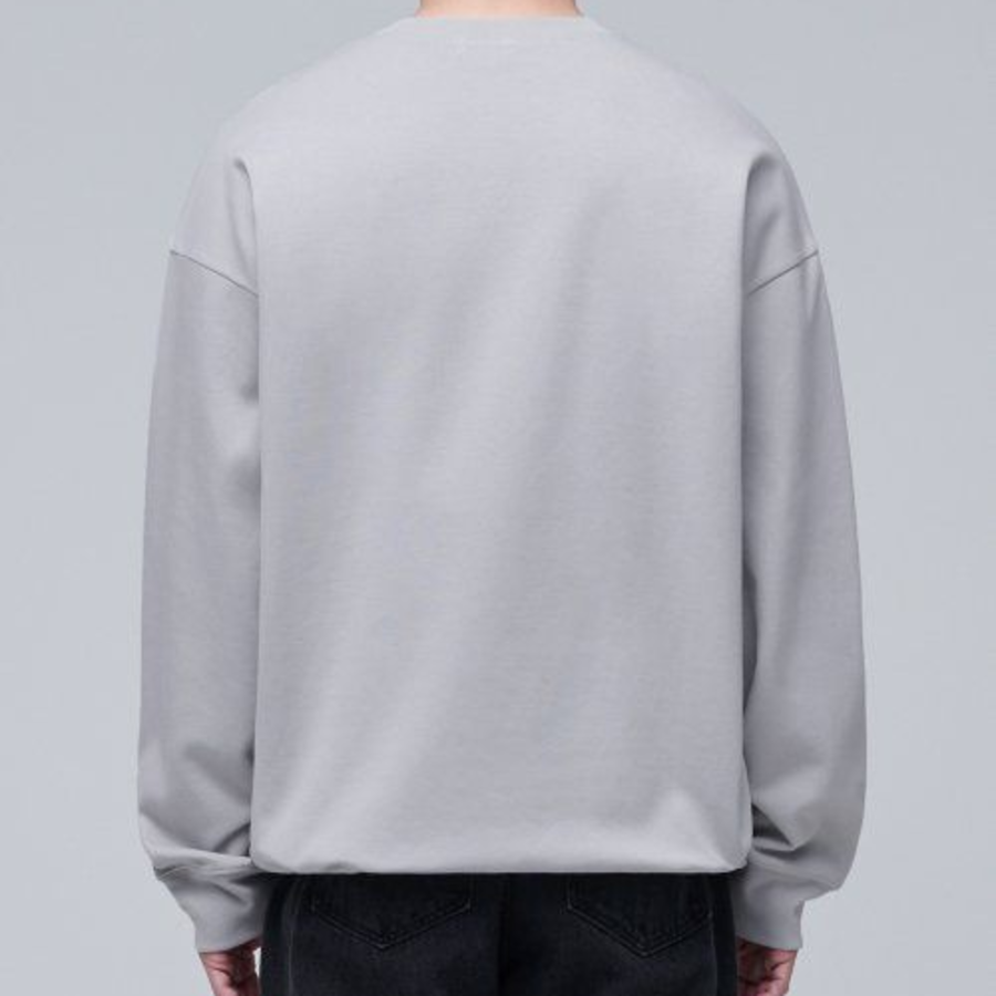 Musinsa Standard Flat Terry Oversized String Sweatshirt – Grey