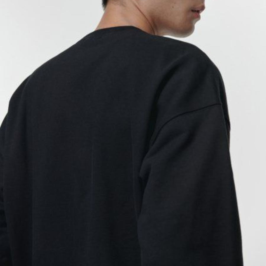 Musinsa Standard Heavyweight Oversized Sweatshirt – Black