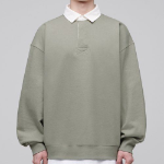 Musinsa Standard Oversized Rugby Sweatshirt – Pistachio