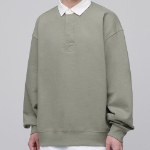 Musinsa Standard Oversized Rugby Sweatshirt – Pistachio