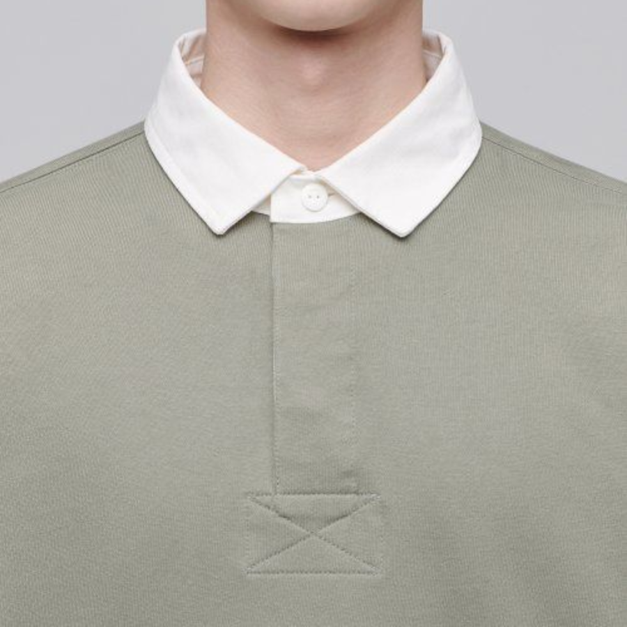 Musinsa Standard Oversized Rugby Sweatshirt – Pistachio