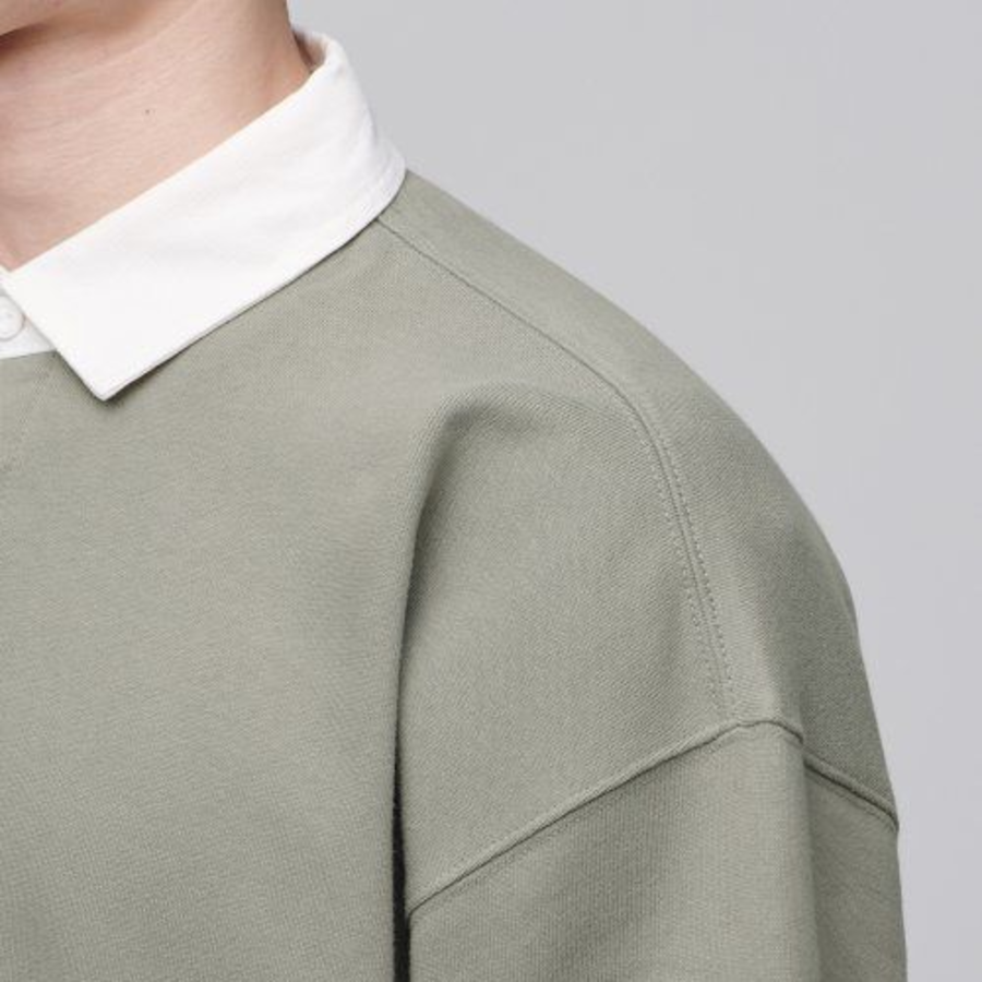 Musinsa Standard Oversized Rugby Sweatshirt – Pistachio