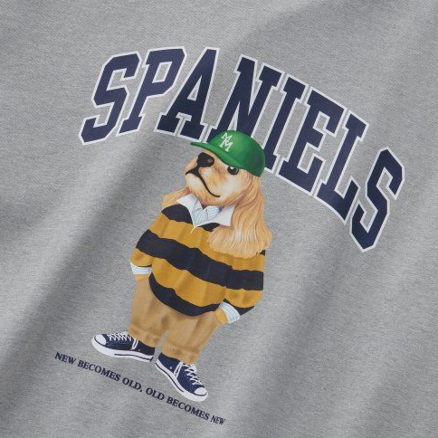 Melange Master Spaniel Overfit Sweatshirt – Grey