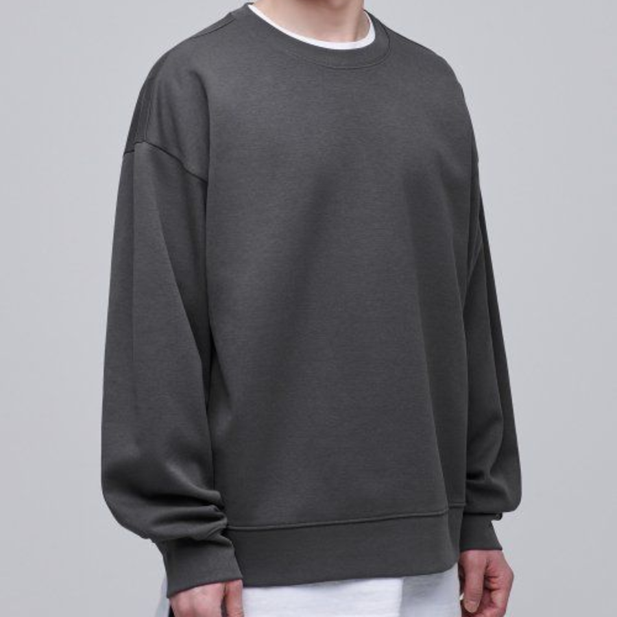 Musinsa Standard Flat Terry Oversized Sweatshirt – Gunmetal
