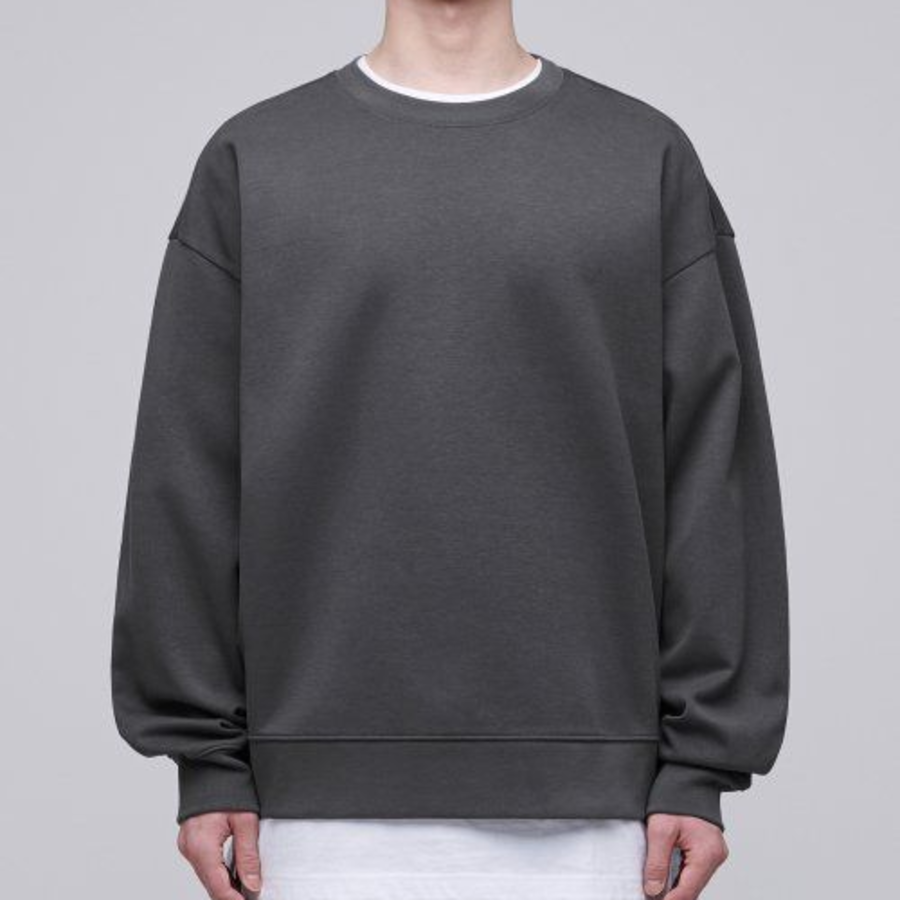 Musinsa Standard Flat Terry Oversized Sweatshirt – Gunmetal