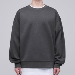 Musinsa Standard Flat Terry Oversized Sweatshirt – Gunmetal