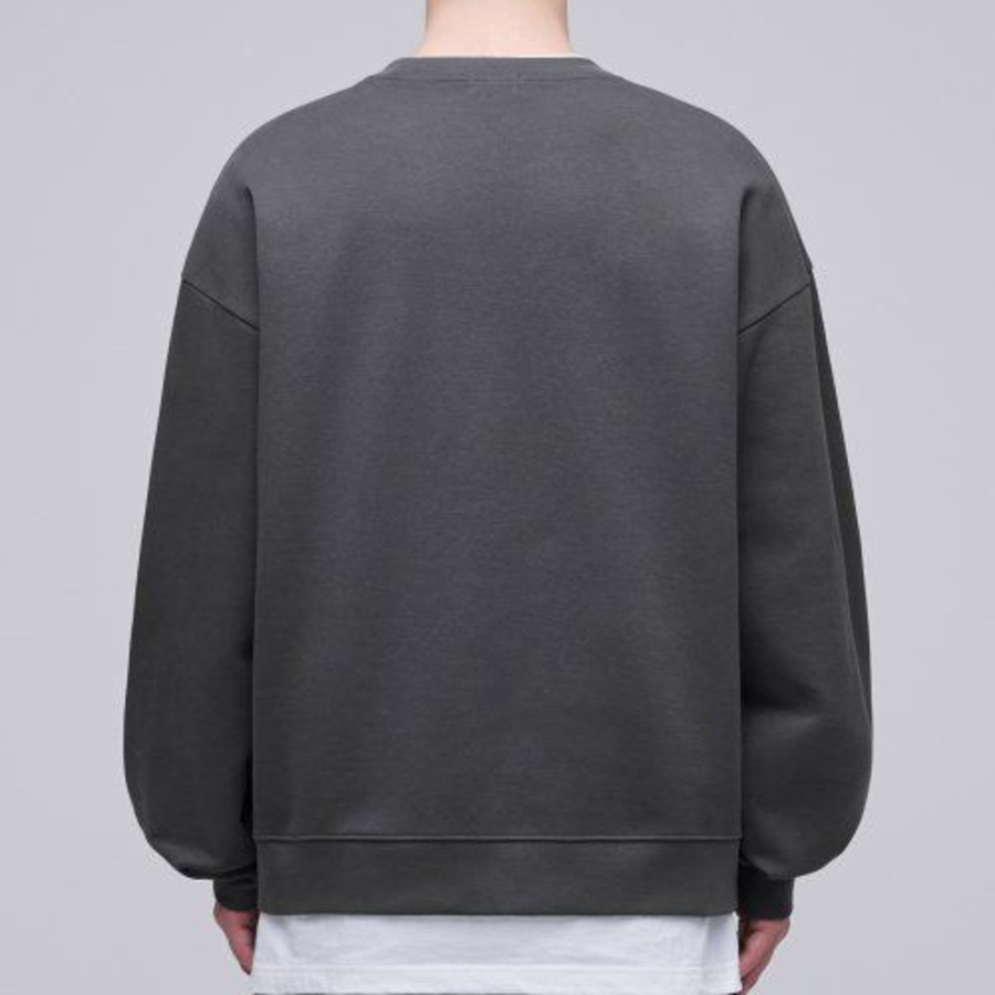 Musinsa Standard Flat Terry Oversized Sweatshirt – Gunmetal