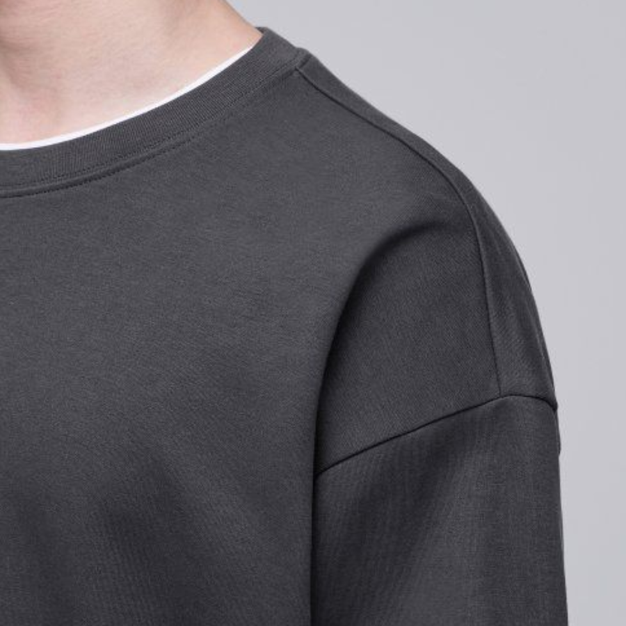 Musinsa Standard Flat Terry Oversized Sweatshirt – Gunmetal