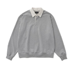 Melange Master Big Oversized Rugby Sweatshirt – Melange Grey