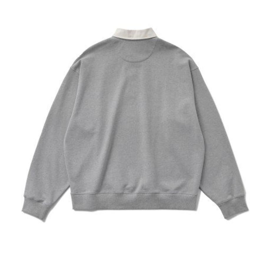 Melange Master Big Oversized Rugby Sweatshirt – Melange Grey
