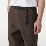 Back Satin Wide Belted Fatigue Pants [Brown]