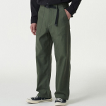 Back Satin Wide Belted Fatigue Pants [Khaki]