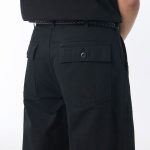 Cotton Herringbone Replica Fatigue Pants [Black]