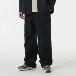 Back Satin Parachute Pants [Black]