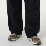 Back Satin Parachute Pants [Black]